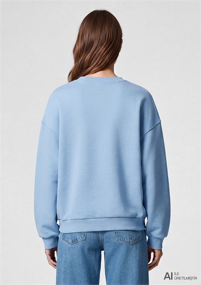 Mavi Logo Baskılı  Kadın Sweatshirt 1S10419-70831