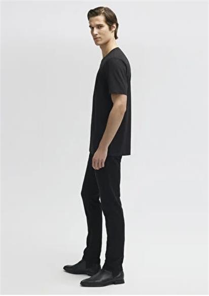 Mavi Basic Bisiklet Yaka T-Shirt Siyah 0610252-900