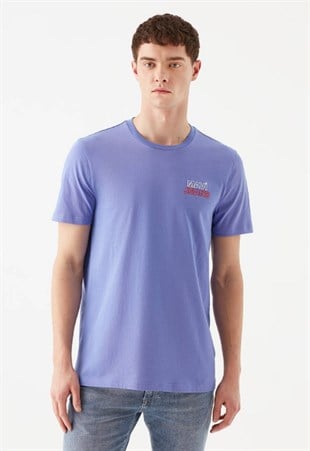 Mavi  Baskılı  Koyu Eflatun Erkek T-Shirt 066841-34637