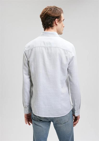 Mavi Uzun Kol Küf Yeşili Gömlek