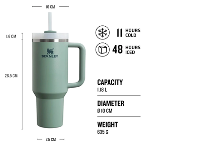 Stanley Quencher Pipetli Termos Bardak 1.18 Lt