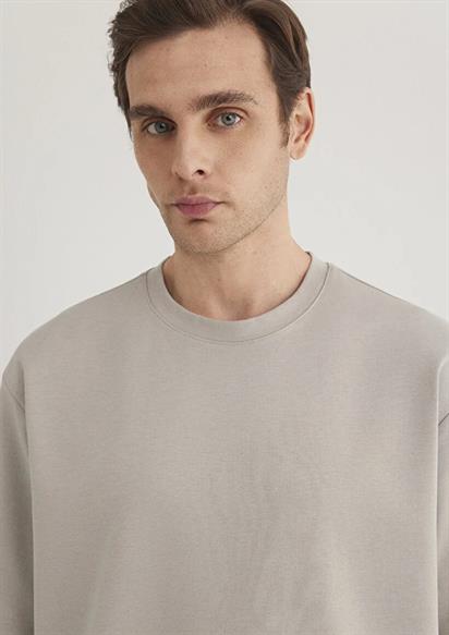 Mavi Kısa Kol  Pus Gri Erkek T-Shirt 0612518-70100