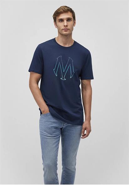 Mavi Baskılı  Gece Lacivert erkek T-Shirt 0610635-70490