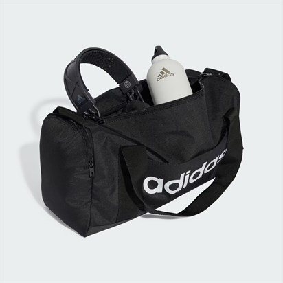 Adidas Lınear Duff Xs   Black/Black/Whıte Unisex Çanta JE8347