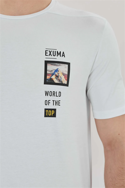 Exuma Baskılı Basing Unisex Tişört