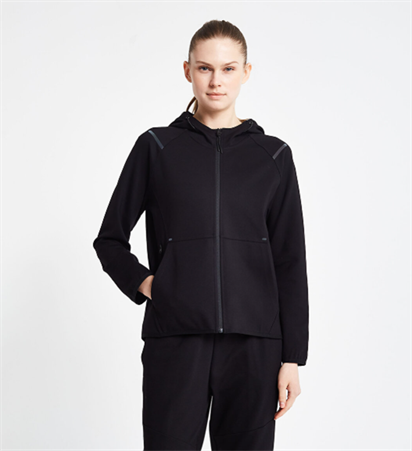 Lescon 24N-2138 Fermuarlı Kapşonlu Üst Sweatshirt Kadın