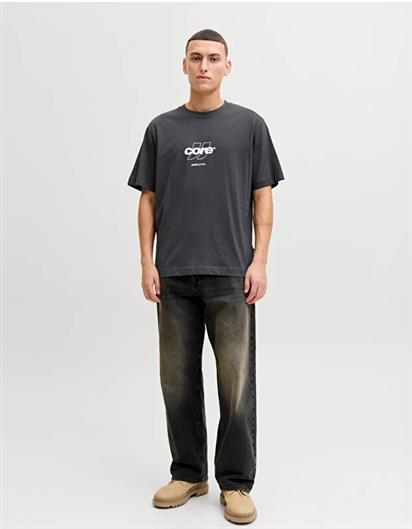 Jack&Jones Core Jcoclub Front Prınt Tee Ss Crew  Neck Erkek T-Shirt 12289868
