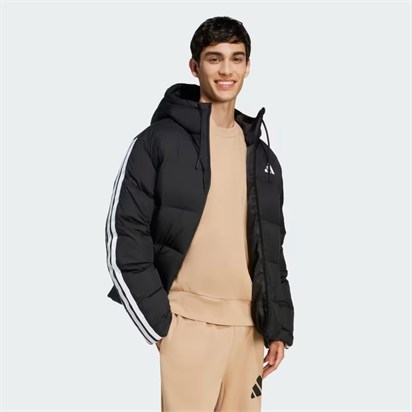 Adidas Ess 3S P D Hd J  Black Erkek Mont JM4165