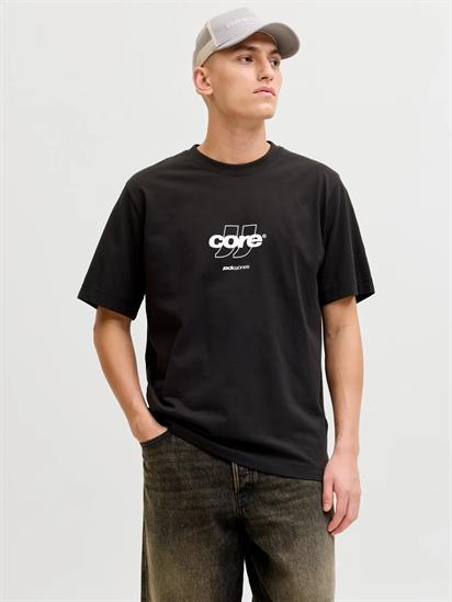Jack&Jones Core Jcoclub Front Prınt Tee Ss Crew  Neck Erkek T-Shirt 12289868