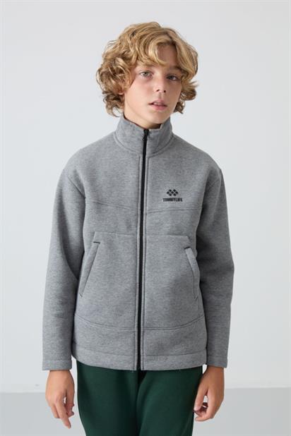 Tommy Life Erkek Çocuk Tam Fermuarlı Sweatshirt