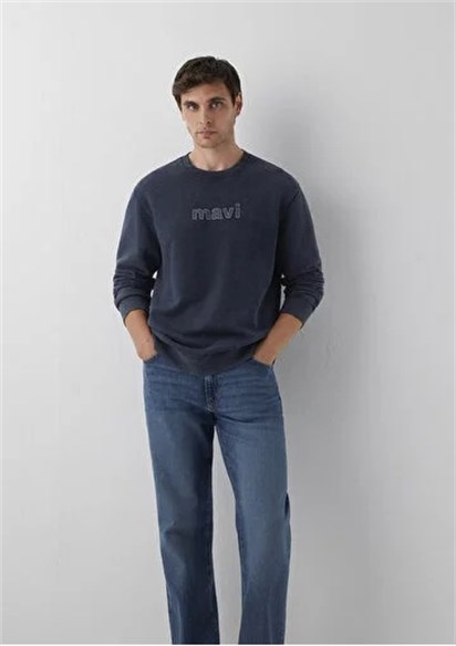 Mavi Bisiklet Yaka  Erkek Sweatshirt 0S20102-70489