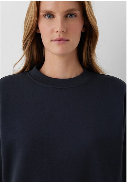 Mavi Yuvarlak Yaka Basıc  Kadın Sweatshirt 1S10576-70499