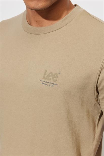 Lee Lightweight SS Tonal Logo Crew Neck Bisiklet Yaka T-shirt L68SFE56