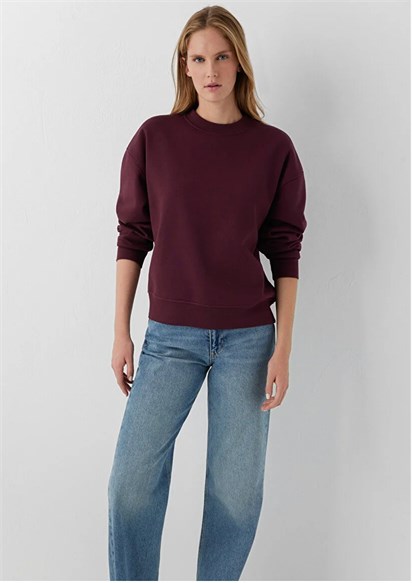 Mavi Yuvarlak Yaka Basıc  Kadın Sweatshirt 1S10576-70422