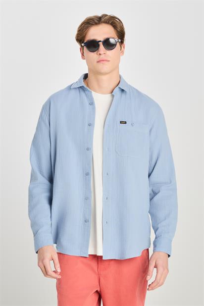 Lee Müslin Erkek Gömlek