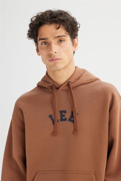 Lee Erkek Mid Logo Hoodie Erkek Sweatshirt L2520157024