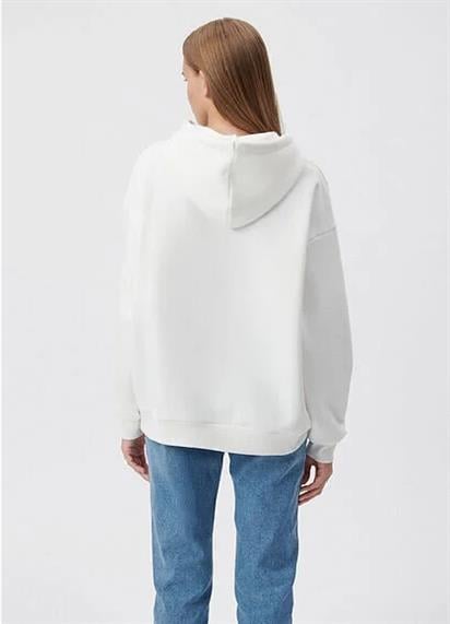 Mavi Logo Kapüşonlu Kırık Bey Kadın Sweatshırt 1600361-81964