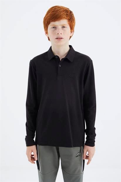 Tommy Life çocuk Polo Yaka Uzun Kol T-shirt