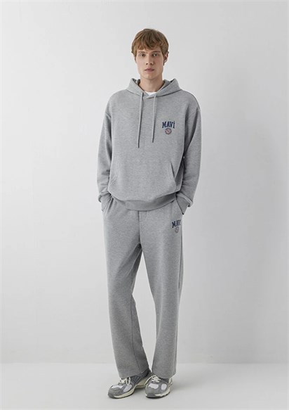Mavi Logo Baskılı Kapşönlu  Erkek Sweatshırt-0S10656-80018