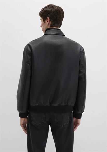 Mavi Deri  Jet Siyah Erkek Mont 0110636-71379