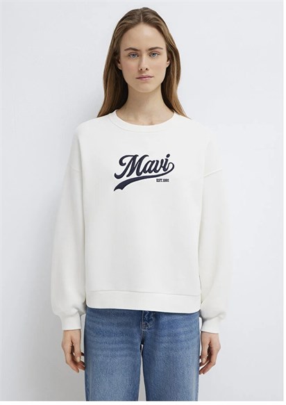 Mavi Logo Baskılı  Kadın Sweatshirt 1S10419-80194