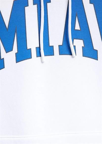 Mavi Miav Kapşonlü Erkek Sweatshirt