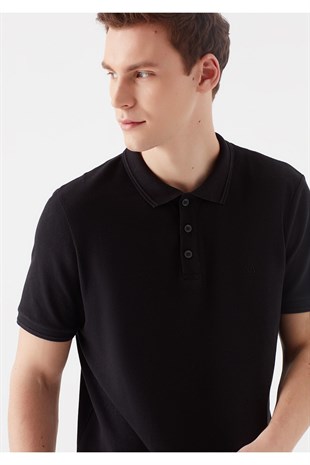 Mavi Polo Tşört Siyah 064946-21842