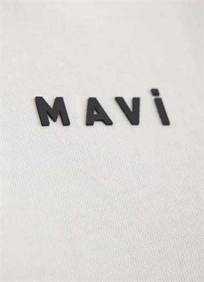 Mavi Mavı Baskılı  Kırık Beyaz Kadın T-Shirt 1612518-70057