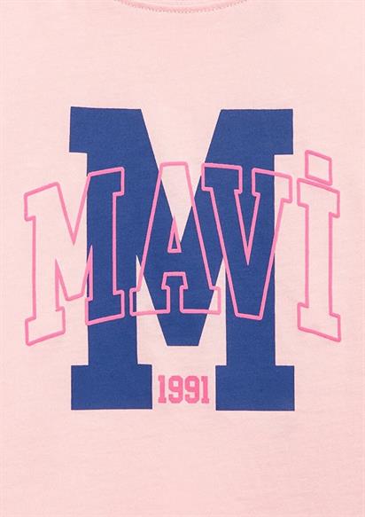 Mavi Logo Baskılı Çocuk T-shirt-7610390-71007
