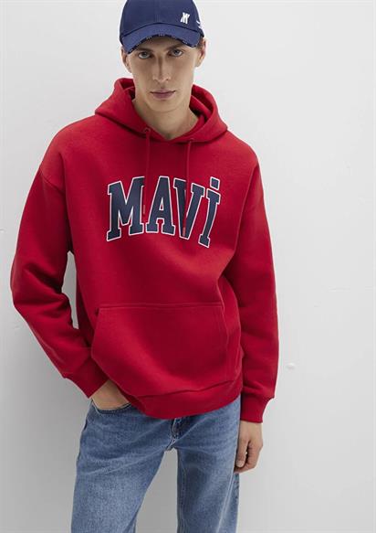 Mavi Logo Baskılı Kapşönlu Sweatshirt-067149-70464