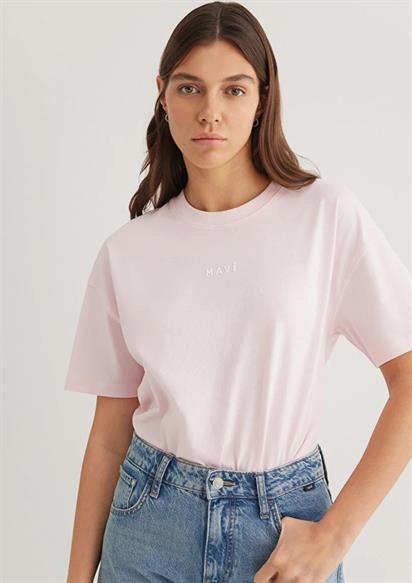 Mavi Mavı Baskılı  Pink-A Boo Kadın T-Shirt 1612518-89200
