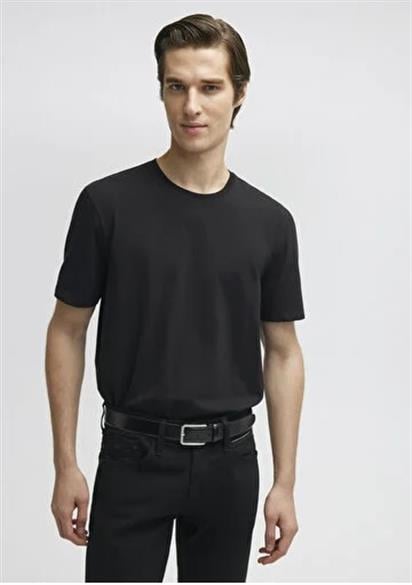 Mavi Basic Bisiklet Yaka T-Shirt Siyah 0610252-900