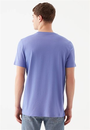 Mavi  Baskılı  Koyu Eflatun Erkek T-Shirt 066841-34637