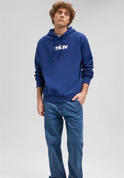 Mavi Miav Baskılı Unisex Sweatshirt 0S10001-70722