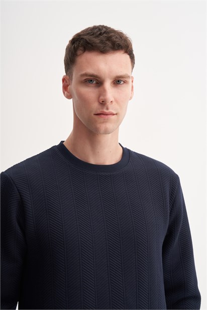 Cazador Erkek Bisiklet Yaka Sweatshirt 26KC53395
