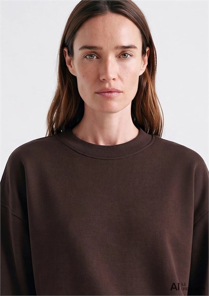 Mavi Yuvarlak Yaka Basıc  Kadın Sweatshirt 1S10576-70240