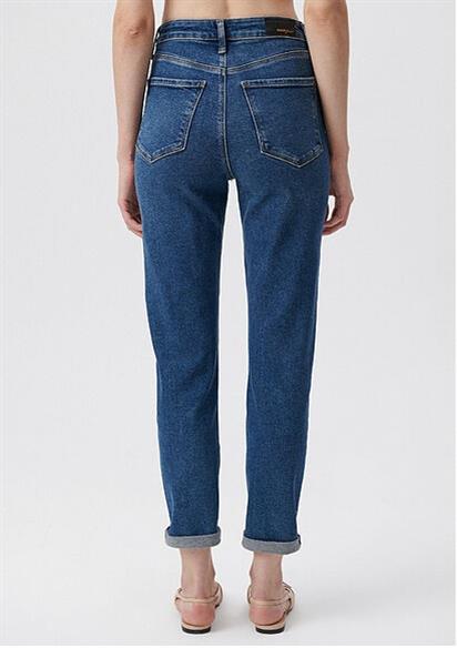 Mavi Star Mid Brushed Gold Shape Kadın Pantolon