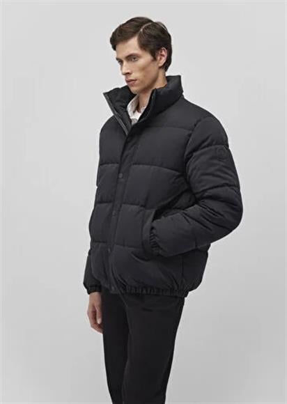 Mavi Dik Yaka Siyah Erkek  Mont 0110474-900