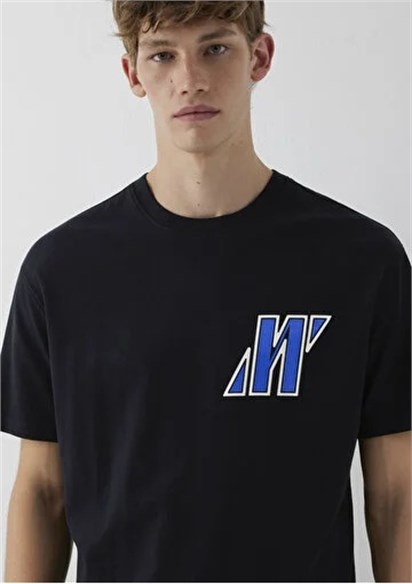 Mavi Pro Baskılı Erkek T-shirt-0620058-900