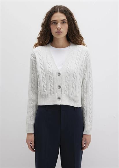 Mavi Orme Hırka Açık Gri Melanj Kadın Hırka 1710576-88467