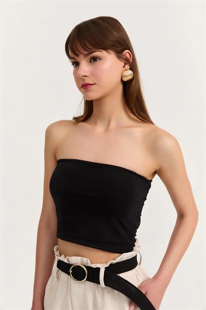 Quzu Straplez Crop Top 24Y23369