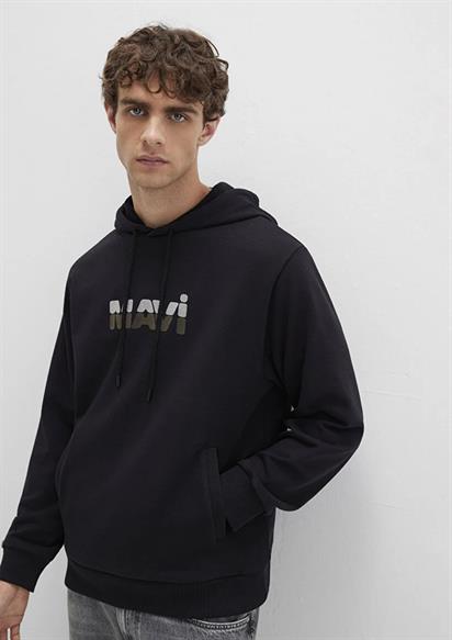 Mavi Mavi Kapüşonlu  Siyah Erkek Sweatshirt 0S10395-900