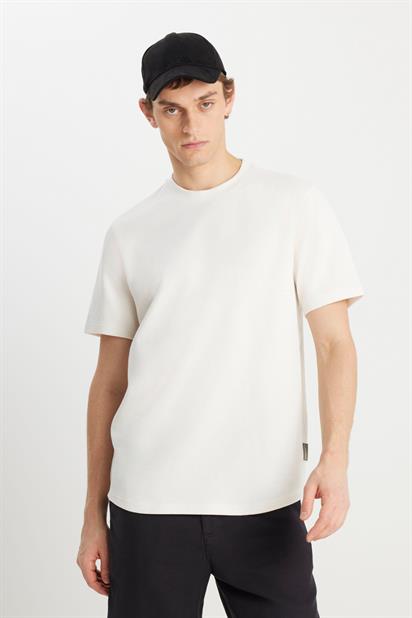 Wrangler Relaxed Fit Dokulu Basic Erkek T-shirt