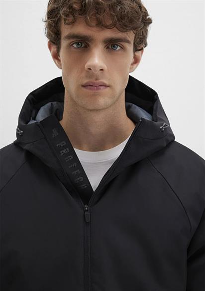 Mavi Kapüşonlu  Jet Siyah Erkek Mont 0110615-71379