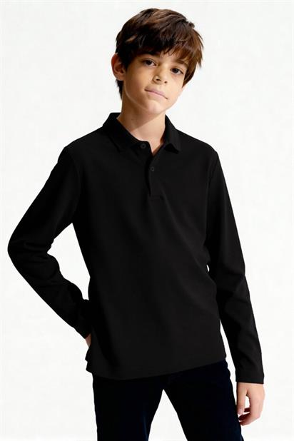 Tommy Life çocuk Polo Yaka Uzun Kol T-shirt