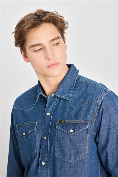 Lee Uzun Kollu Jean Erkek Gömlek