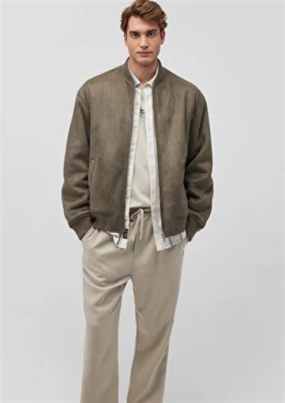 Mavi Koyu Kahve Erkek Mont 0110392-87538