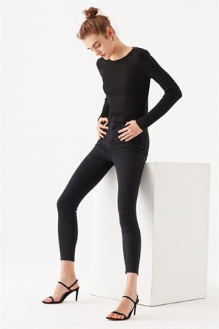 Mavi Acaip Dark Smoke Str Kadin Pantolon 101065-32045