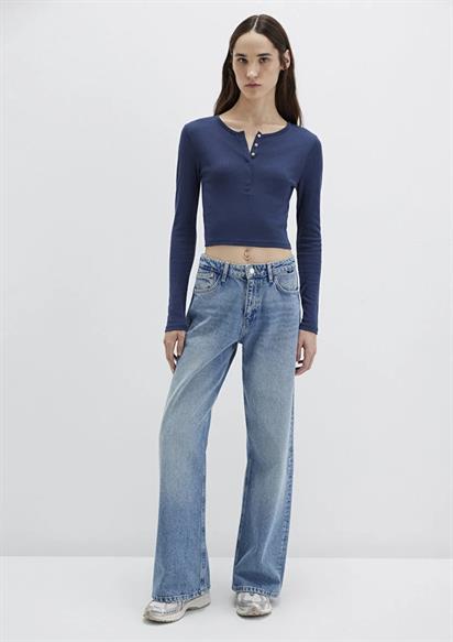 Mavi İndigo Mavi Kadın Uzun Kol T-Shirt 1613403-70487