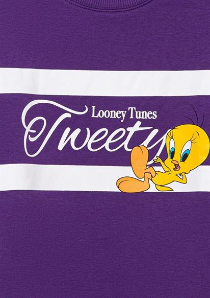 Mavi Tweety Baskılı Sweatshırt Amaranth Purpl Çocuk Sweatshirt 7S10073-70633